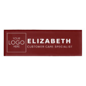 会社はロゴをここにブランド名タグバッジ 名札 (正面)