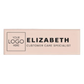 会社はロゴをここにブランド名タグバッジ 名札 (正面)