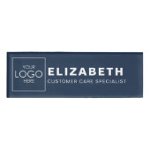 会社はロゴをここにブランド名タグバッジ 名札 (正面)