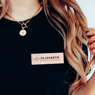 会社はロゴをここにブランド名タグバッジ 名札