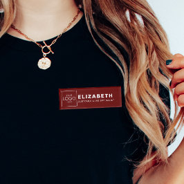 会社はロゴをここにブランド名タグバッジ 名札