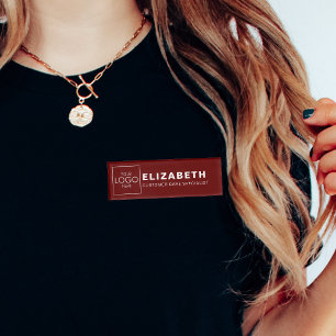 会社はロゴをここにブランド名タグバッジ 名札