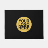会社またはイベントのロゴ ドアマット (正面)