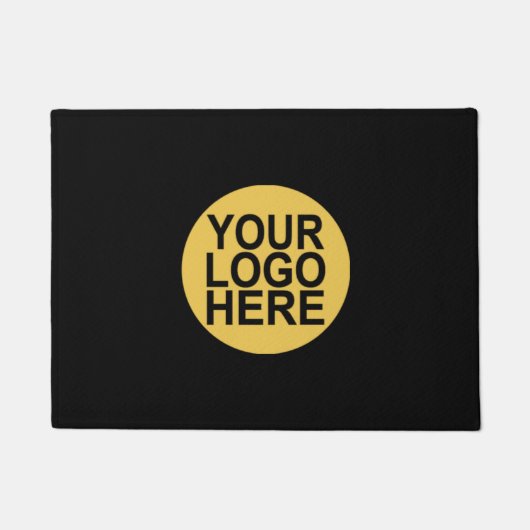 会社またはイベントのロゴ ドアマット (正面)