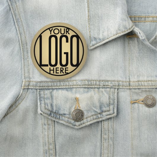 会社またはチームのロゴ金ゴールドカラー印刷プラスチック 名札 (インサイチュ)