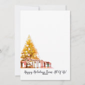 会社またはビジネスのクリスマス シーズンカード (裏面)