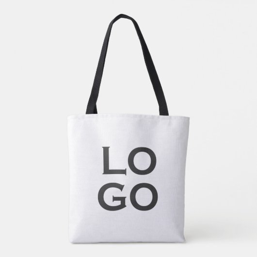 会社またはビジネスカスタムのロゴを白色で表示 トートバッグ (裏面)