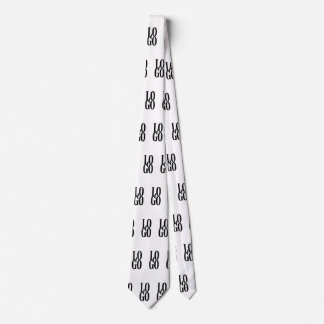 会社またはビジネスカスタムのロゴを白色で表示 ネクタイ