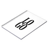 会社またはビジネスカスタムのロゴを白色で表示 ノートブック (左側)