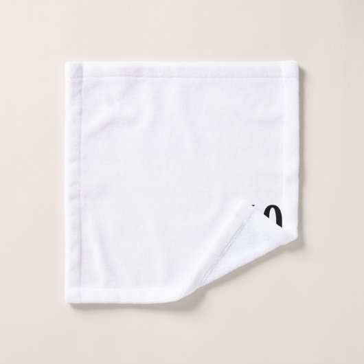 会社またはビジネスカスタムのロゴを白色で表示 バスタオルセット (ウォッシュタオル)