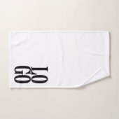 会社またはビジネスカスタムのロゴを白色で表示 バスタオルセット (ハンドタオル)