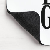 会社またはビジネスカスタムのロゴを白色で表示 マウスパッド (コーナー)