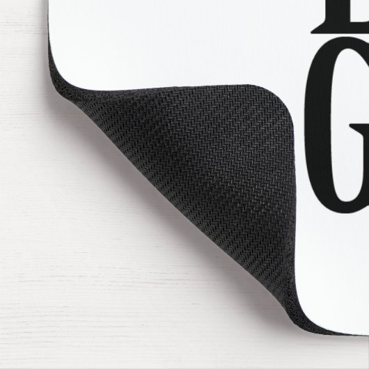 会社またはビジネスカスタムのロゴを白色で表示 マウスパッド (コーナー)