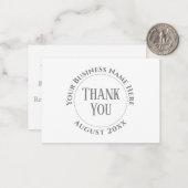 会社または会社のお礼のノートカード ノートカード (正面/裏面インサイチュ)