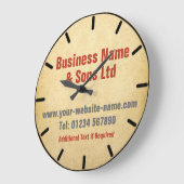 会社または営業所の壁時計 ラージ壁時計 (傾斜)