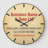 会社または営業所の壁時計 ラージ壁時計 (正面)