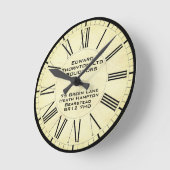 会社または営業所 ラウンド壁時計 (傾斜)