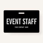 会社イベントスタッフバックステージパスIDバッジ バッジ (正面)