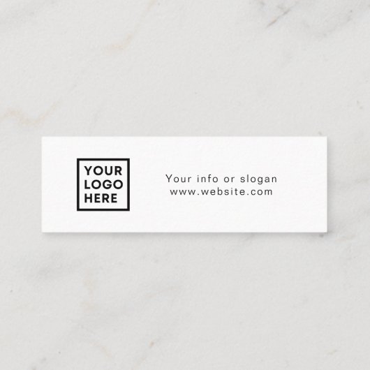 会社イベントドリンク伝票ロゴカード スキニー名刺 (裏面)