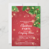 会社エレガントカクテルのクリスマスパーティー招待 招待状 (正面)