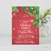 会社エレガントカクテルのクリスマスパーティー招待 招待状 (スタンド正面)