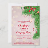 会社エレガントカクテルのクリスマスパーティー招待 招待状 (正面)