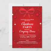 会社エレガントカクテルクリスマスパーティー 招待状 (正面)