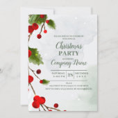 会社エレガントカクテルクリスマスパーティー 招待状 (正面)