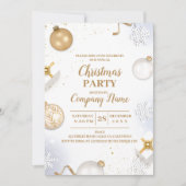 会社エレガントカクテルクリスマスパーティー 招待状 (正面)