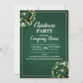 会社エレガントカクテルクリスマスパーティー 招待状 (正面)