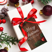 会社エレガントメリークリスマスモダンカスタム木材 ギフトタグ
