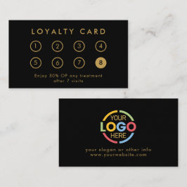 会社エレガントモダンのビジネスロゴブラックと金ゴールド ロイヤリティカード