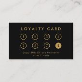 会社エレガントモダンのビジネスロゴブラックと金ゴールド ロイヤリティカード (正面)