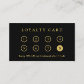 会社エレガントモダンのビジネスロゴブラックと金ゴールド ロイヤリティカード (正面)