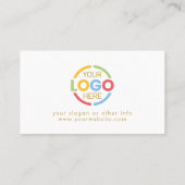 会社エレガントモダンのロゴ白と金ゴールド ロイヤリティカード (裏面)