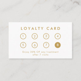 会社エレガントモダンのロゴ白と金ゴールド ロイヤリティカード