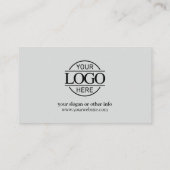 会社エレガントモダンのロゴ薄い灰色 ロイヤリティカード (裏面)