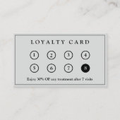会社エレガントモダンのロゴ薄い灰色 ロイヤリティカード (正面)