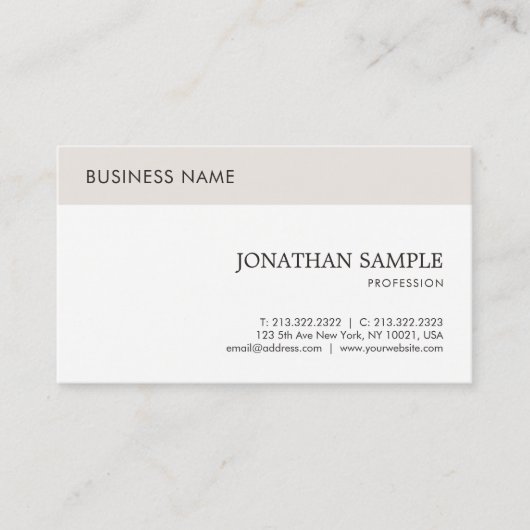 会社エレガントモダンプロフェッショナルお洒落平野 名刺 (正面)