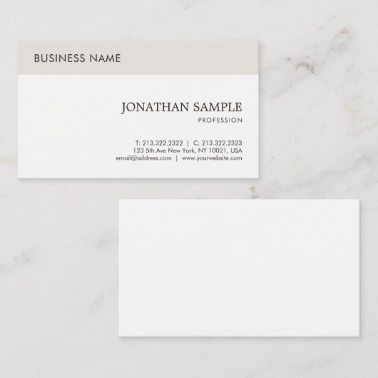 会社エレガントモダンプロフェッショナルお洒落平野 名刺 (正面/裏面)