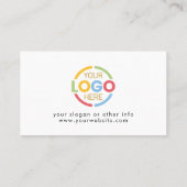 会社エレガントモダンロゴ白黒 ロイヤリティカード (裏面)