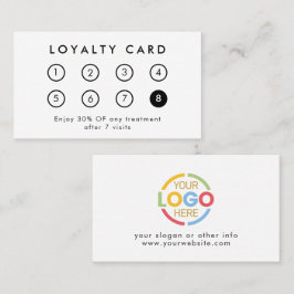 会社エレガントモダンロゴ白黒 ロイヤリティカード