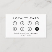 会社エレガントモダンロゴ白黒 ロイヤリティカード (正面)