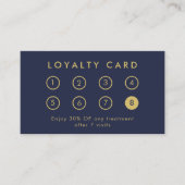 会社エレガントモダンロゴNavy Blue ロイヤリティカード (正面)