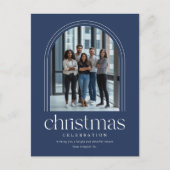 会社エレガントArch写真クリスマス ポストカード (正面)