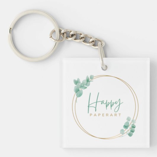 会社カスタマイズのロゴkeychain キーホルダー (正面)