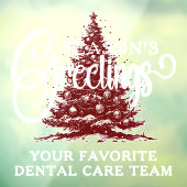 会社カスタマイズプロフェッショナルビジネスのクリスマス ウィンドウサイン (シート3)