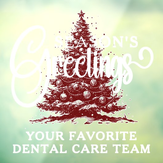 会社カスタマイズプロフェッショナルビジネスのクリスマス ウィンドウサイン (シート3)