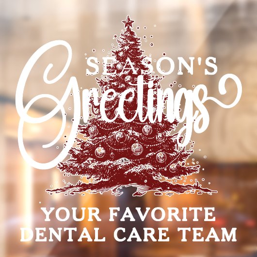 会社カスタマイズプロフェッショナルビジネスのクリスマス ウィンドウサイン (シート2)