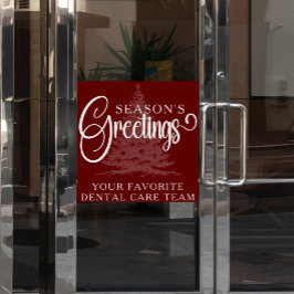 会社カスタマイズプロフェッショナルビジネスのクリスマス ウィンドウサイン